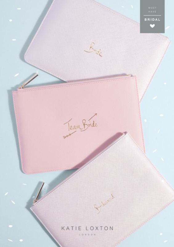 Clutch veske TEAM BRIDE Rosa Katie Loxton