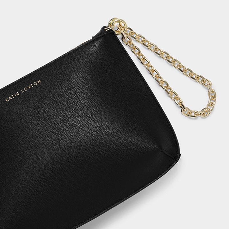 Clutch veske ASTRID CHAIN svart Katie Loxton