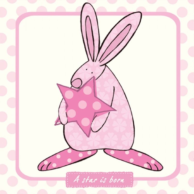 Kort A star is born Rosa Rufus Rabbit