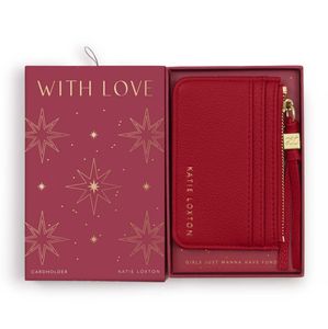 Hovedbilde Kortholder - lommebok i gaveeske Garnet Red rød Katie Loxton
