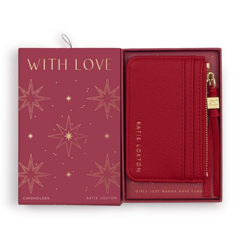 Kortholder - lommebok i gaveeske Garnet Red rød Katie Loxton