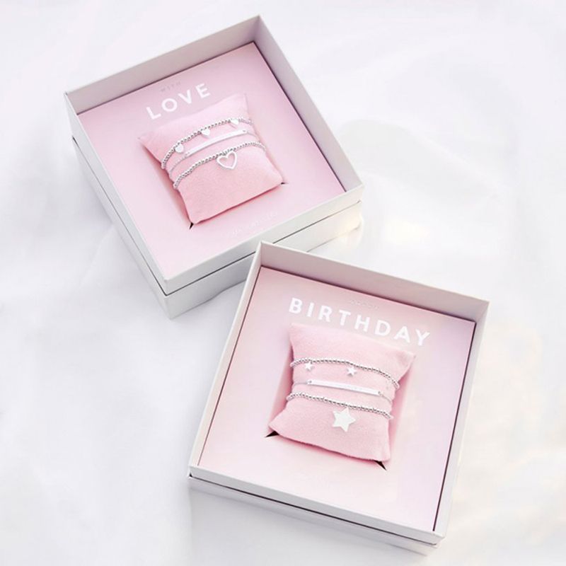 Gavesett WITH LOVE 3 stk armbånd Joma Jewellery