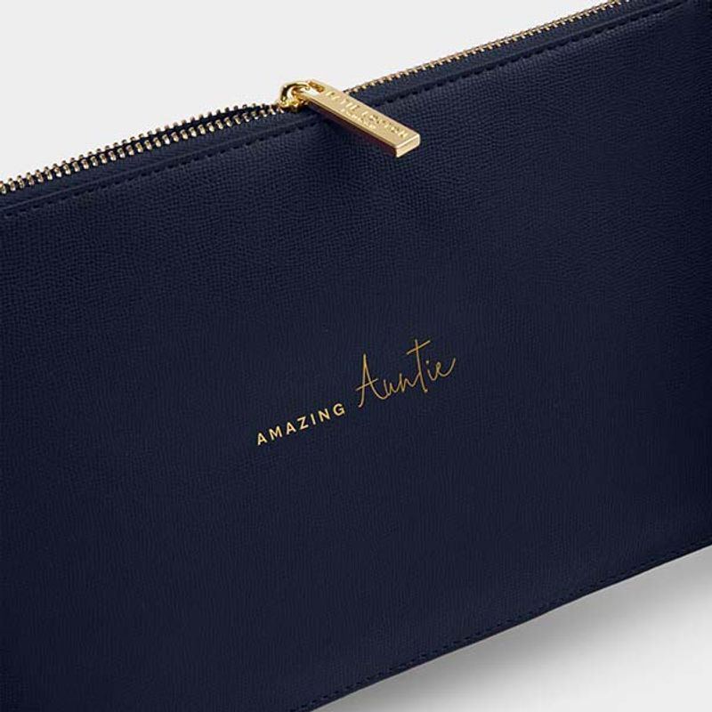 Clutch veske AMAZING AUNTIE blå Katie Loxton
