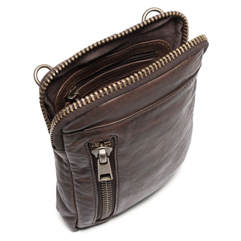 Mobilveske - belteveske POWER FIELD vinter brun Depeche 