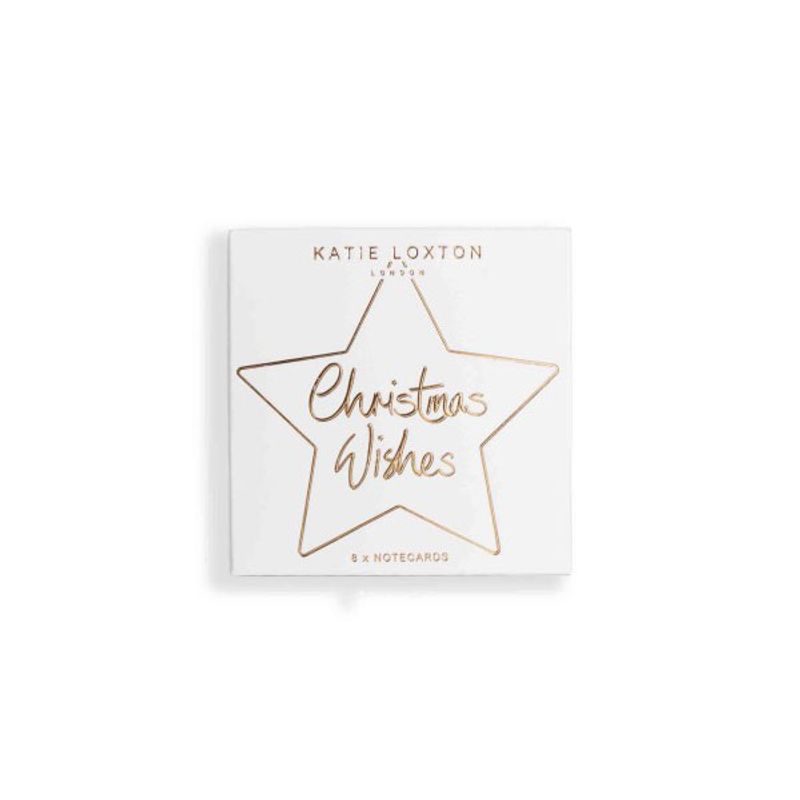 Mini julekort CHRISTMAS WISHES 8 stk Katie Loxton