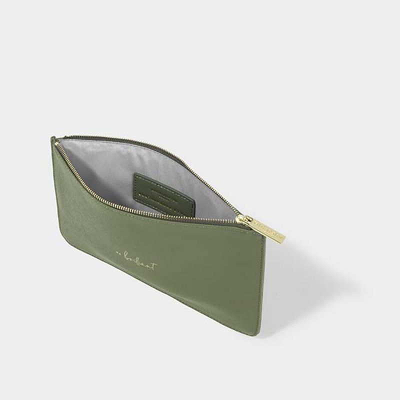 Clutch veske BE BRILLIANT grønn Katie Loxton