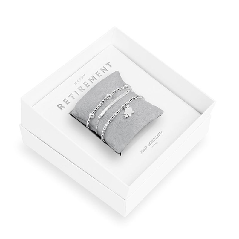 Gavesett HAPPY RETIREMENT 3 stk armbånd Joma Jewellery
