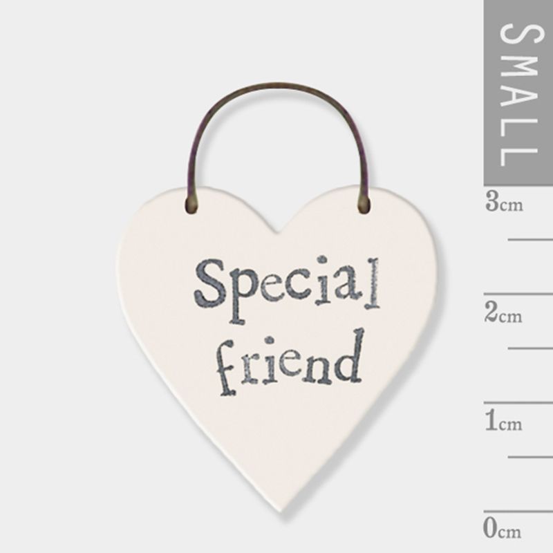 Mini skilt hjerte Special friend East of India