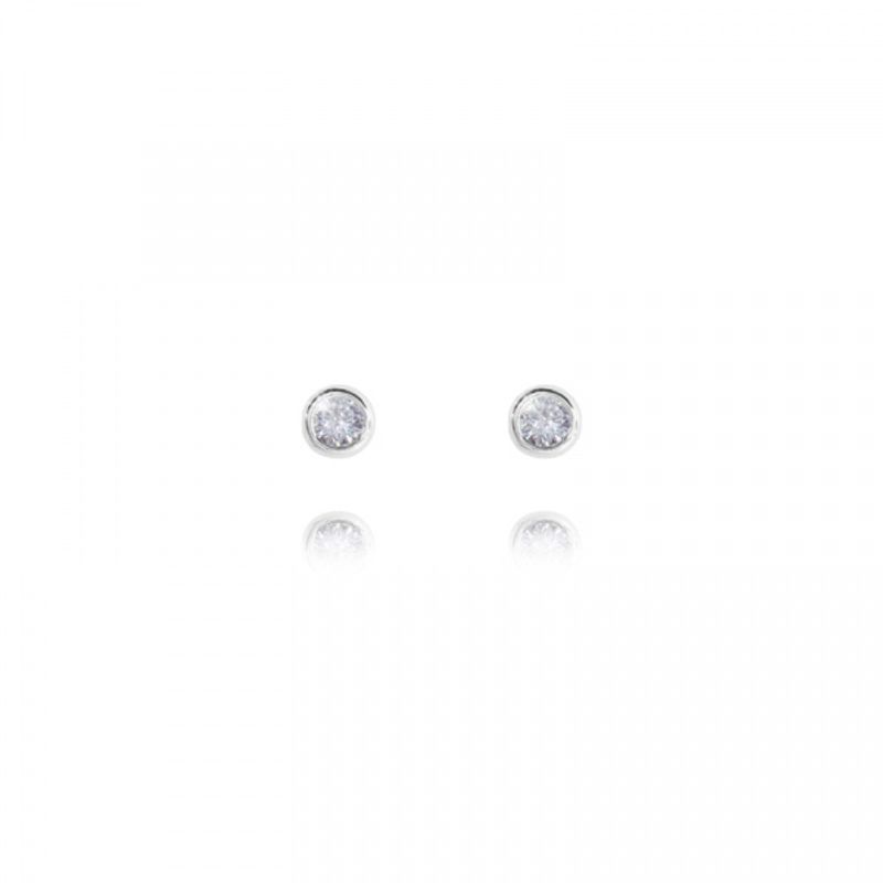 Brudesmykke sett Rund klar krystall Joma Jewellery