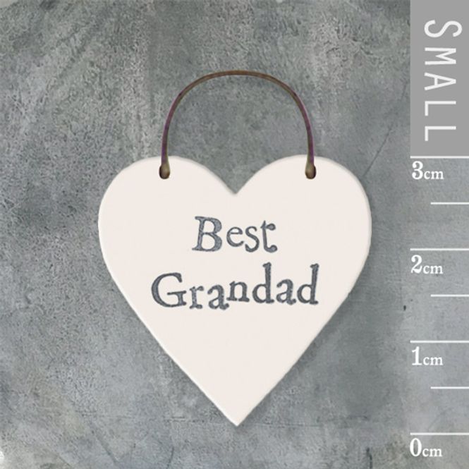 Hovedbilde Mini skilt hjerte Best grandad East of India