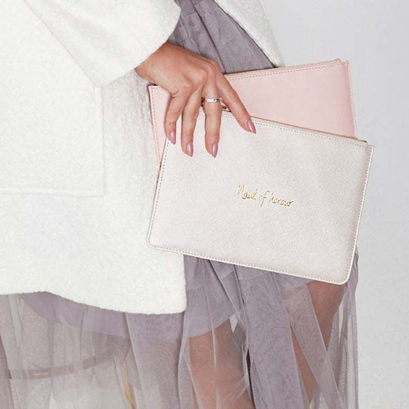 Clutch veske MAID OF HONOUR Perlehvit Katie Loxton
