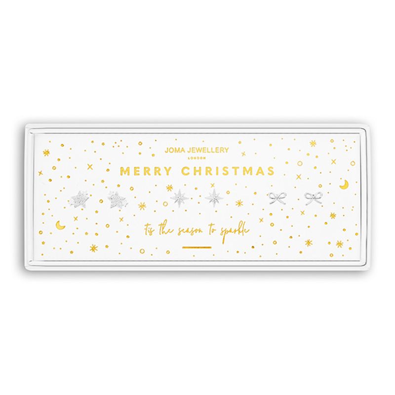 Gavesett øredobber MERRY CHRISTMAS Joma Jewellery