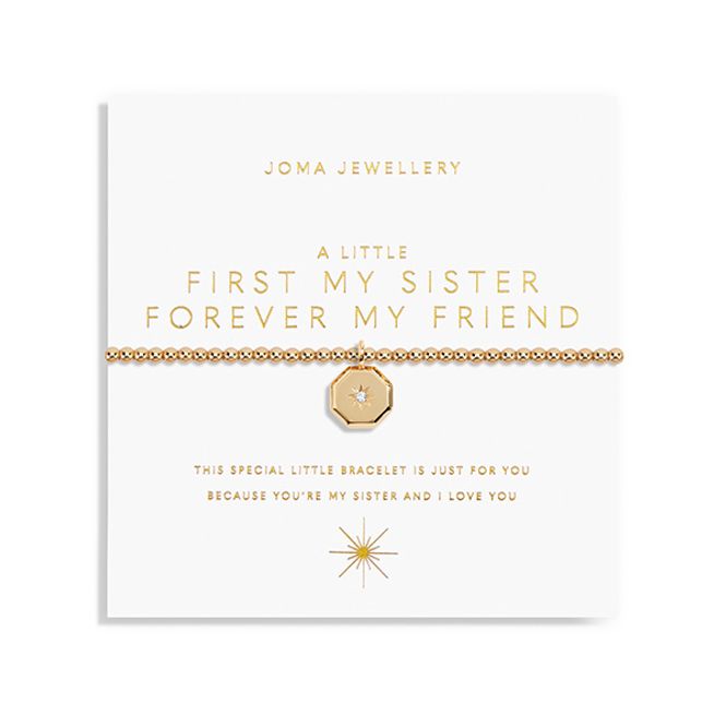 Hovedbilde Armbånd FIRST MY SISTER FOREVER MY FRIEND Gold A Little Joma Jew