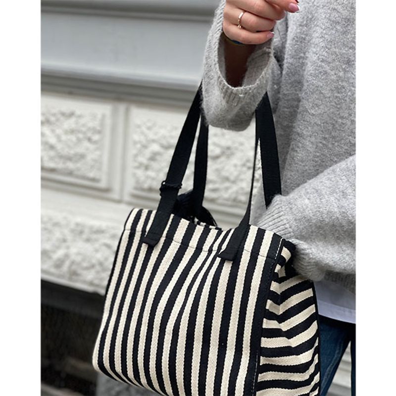 Shopper veske SUMMER SOUNDS stripet Depeche 