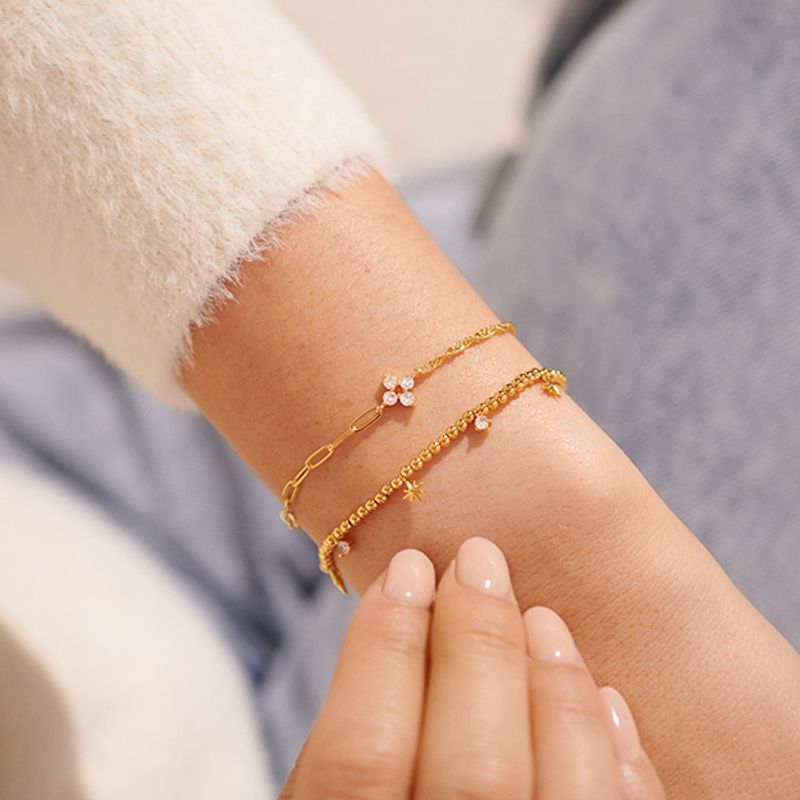 Armbånd STACKS OF STYLE STJERNE sett 2 stk gull Joma Jewellery