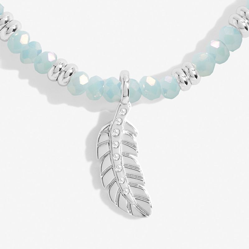 Armbånd BOHO BEADS FEATHER blå Joma Jewellery