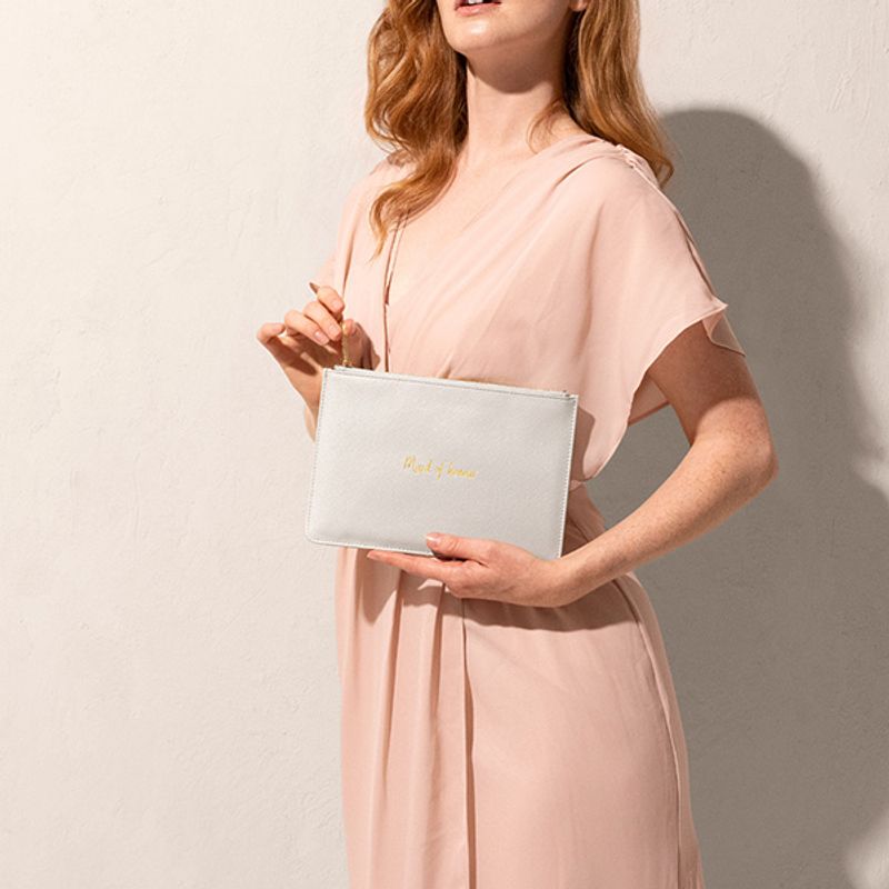 Clutch veske MAID OF HONOUR grå Katie Loxton
