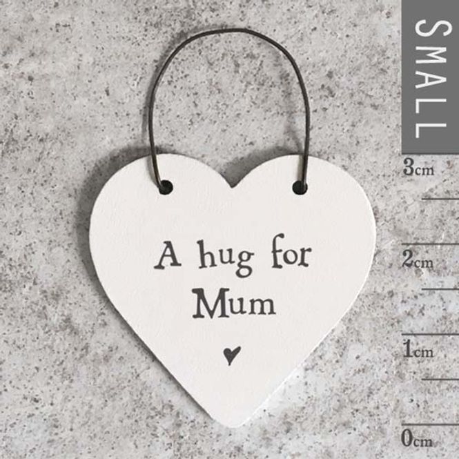 Hovedbilde Mini skilt hjerte A Hug for Mum East of India 