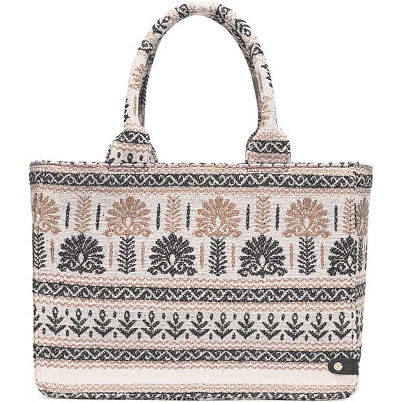 Shopper veske SUMMER SOUNDS beige mønster Depeche 