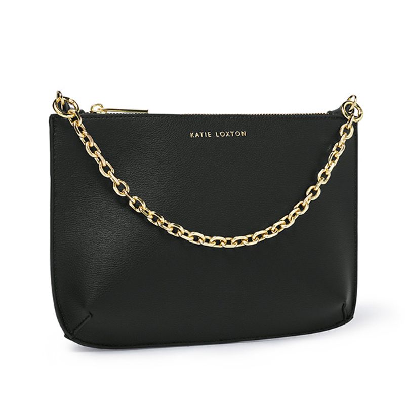 Clutch veske ASTRID CHAIN svart Katie Loxton