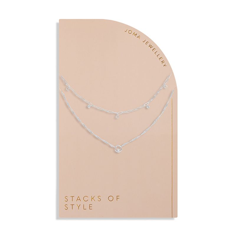 Smykke STACKS OF STYLE SIRKEL 2 in 1 sølv Joma Jewellery