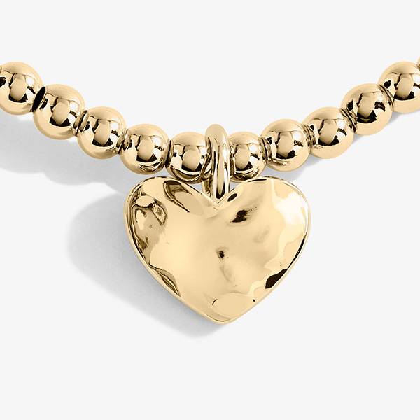 Ankelkjede GOLD HAMMERED HEART Joma Jewellery