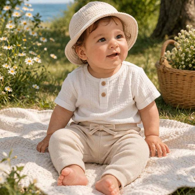 Hovedbilde Baby Bukse Beige FUB 