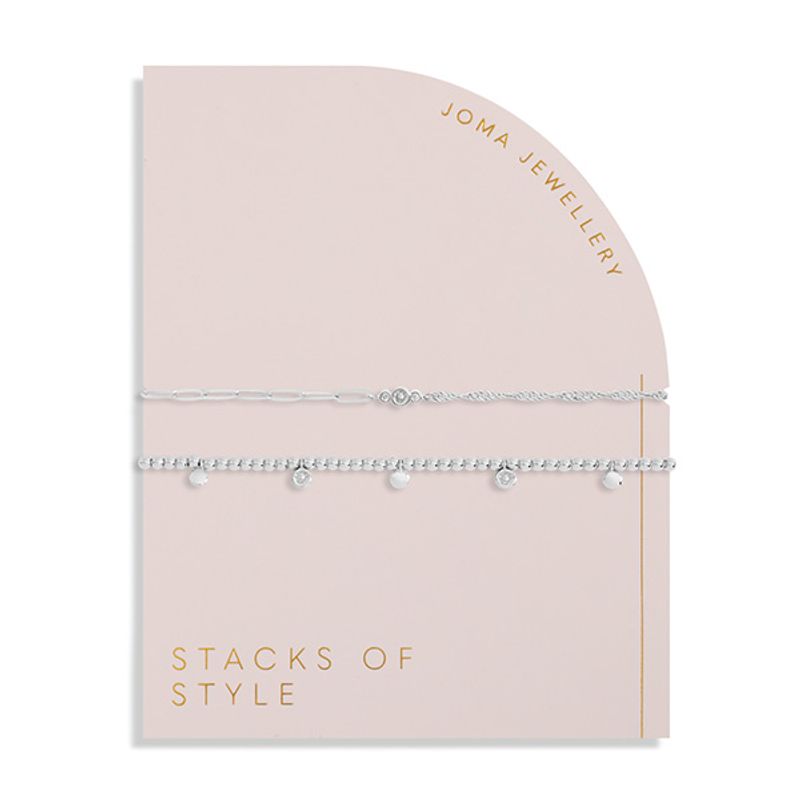 Armbånd STACKS OF STYLE sett 2 stk sølv Joma Jewellery