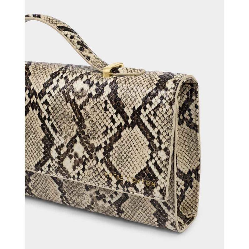Clutch - håndveske ALMA faux snake slangeskinn Katie Loxton 